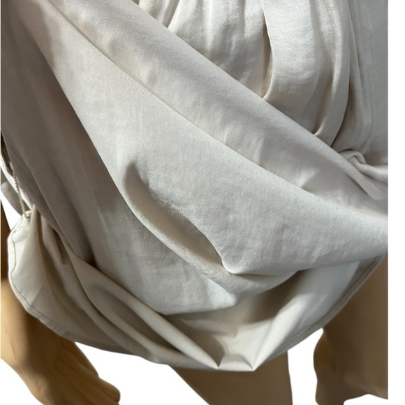 Naked Zebra Elegant Cream Sleeveless Dress Size Smalll - Picture 4 of 7